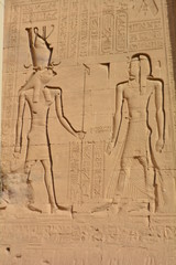 Fototapeta premium ancient egyptian papyrus with hieroglyphs