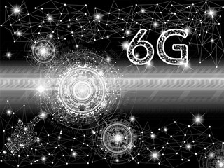 6g network connection, technology background