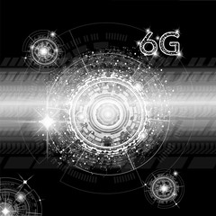 6g network connection, technology background