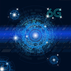 6g network connection, technology background