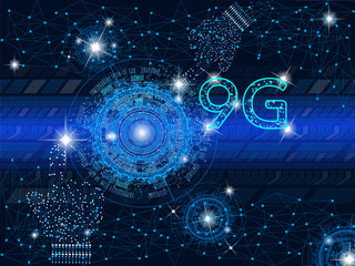 9g network connection, technology background
