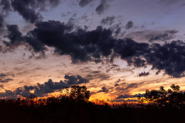sunset after rain