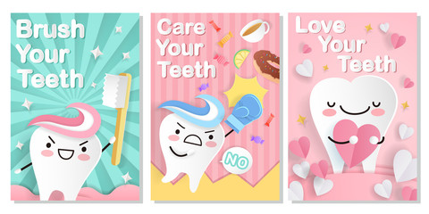 tooth with dental care card