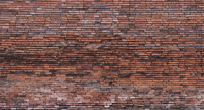 Brick Wall Background Texture Old Red Pattern Dark Wallpaper Grunge Blank For Design