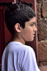 Boy Looking Outside