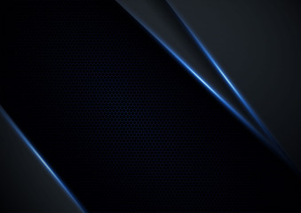 Abstract 3d background with black paper layers