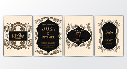 Invitation Cards with Luxurious Concept