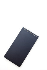 Blank notepad on white background