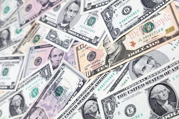 Assorted American banknotes