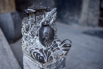 Stone carvings of ancient Chinese Architecture
