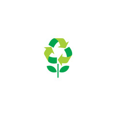 recycle ecology tree logo