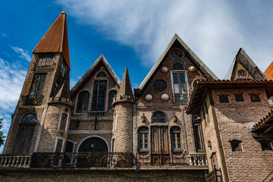 Abandoned building in Campanopolis, Buenos Aires, Argentina
