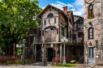 Abandoned building in Campanopolis, Buenos Aires, Argentina