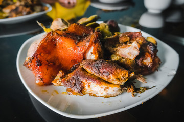 plato de pachamanca peruana