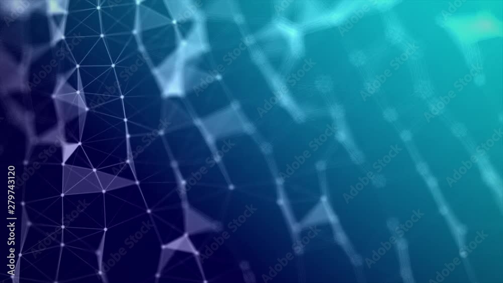 Poster abstract background futuristic dot point and connection line for network cyber technology concept wi