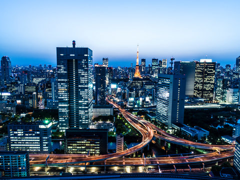 大都会東京の夜景