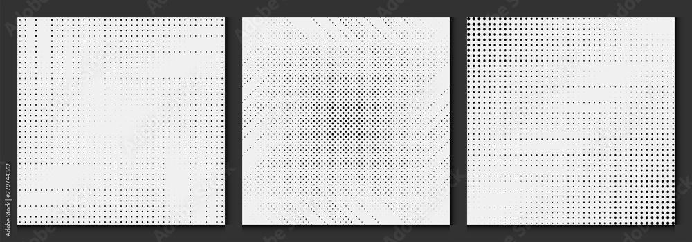 Fototapete background dot pattern abstract halftone geometric design vector.