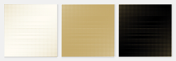 Background dot pattern abstract halftone geometric premium design gold color vector.