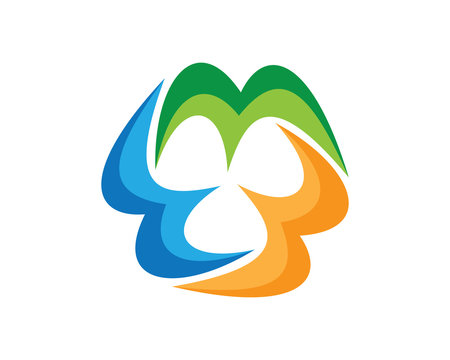 W letter group community logo