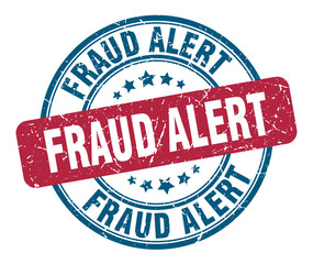 fraud alert stamp. fraud alert round grunge sign. fraud alert