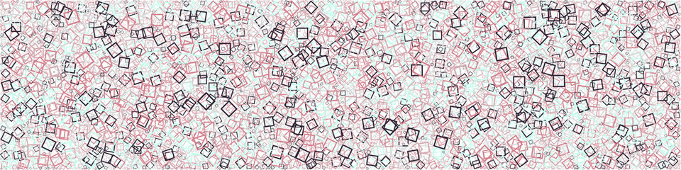 Abstract Generative Art color distributed donut squares polygons background illustration
