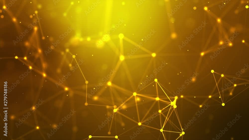 Poster abstract background futuristic dot point and connection line for network cyber technology concept wi
