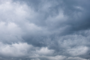 Dark Storm clouds sky background 