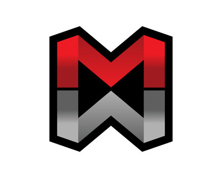 MW WM letter logo icon template 1