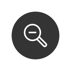 Zoom out vector icon in modern style for web site and mobile app