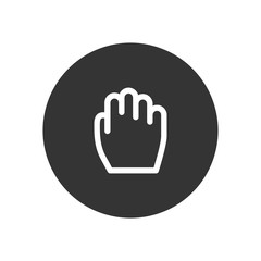 Drag vector icon in modern style for web site and mobile app