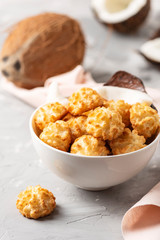 coconut cookies on the marble table