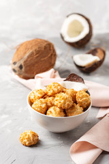 coconut cookies on the marble table