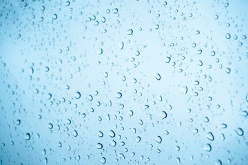 Naklejka na ściany i meble water drops on car window