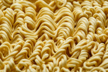 dried Chinese noodles close up, background. macro shot