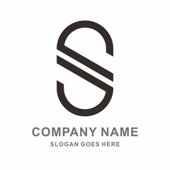 Monogram Letter S Business Company Vector Logo Design	