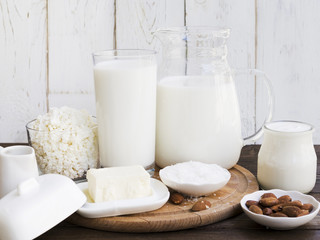Milk, cottage cheese and dairy products