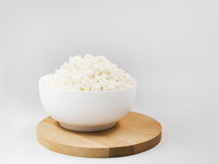 Bowl full of cottage cheese