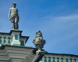 Statues of the Hermitage in the sky