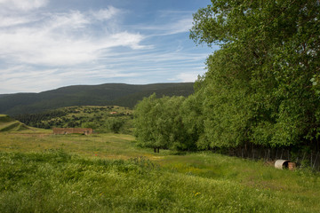 Mountains of Valdelinares a day of Summer