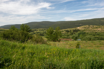 Obraz premium Mountains of Valdelinares a day of Summer