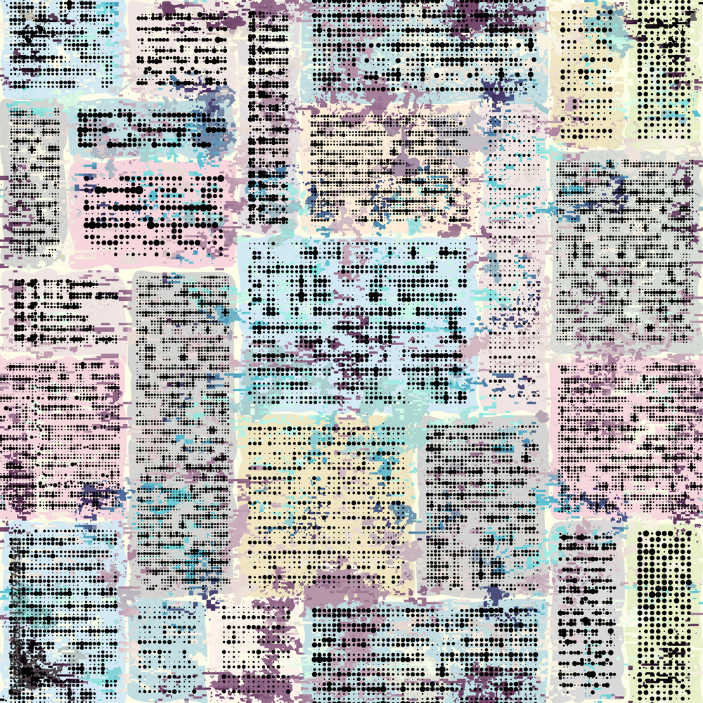 Poster Abstract seamless pattern with imitation of a grunge dirty texture. Vector image.