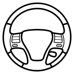 Fototapeta premium Steering wheel