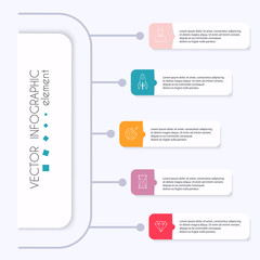 Vector info graphics for your business presentations. Can be used for website layout, numbered banners, diagram, horizontal cutout lines, web design.