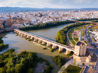 Mosque-Cathedral of Cordoba and Roman Bridge over the Guadalquivir
