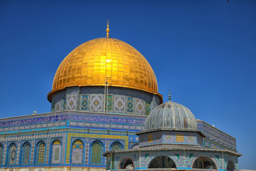 Fototapeta na wymiar dome of the rock in jerusalem