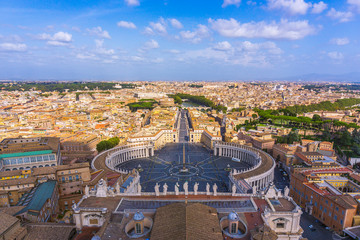 Obraz premium Rome Panorama from St.Peters Basilica