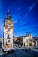 Fototapeta premium Cracow City market portrait view