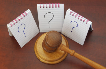 Legal questions and answers concept