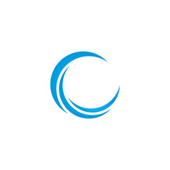 Water Wave Logo Template. vector Icon illustration