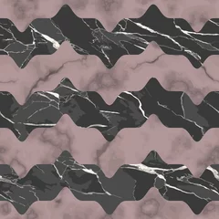 Fotobehang Marble luxury striped seamless pattern. Vector horizon print © kronalux